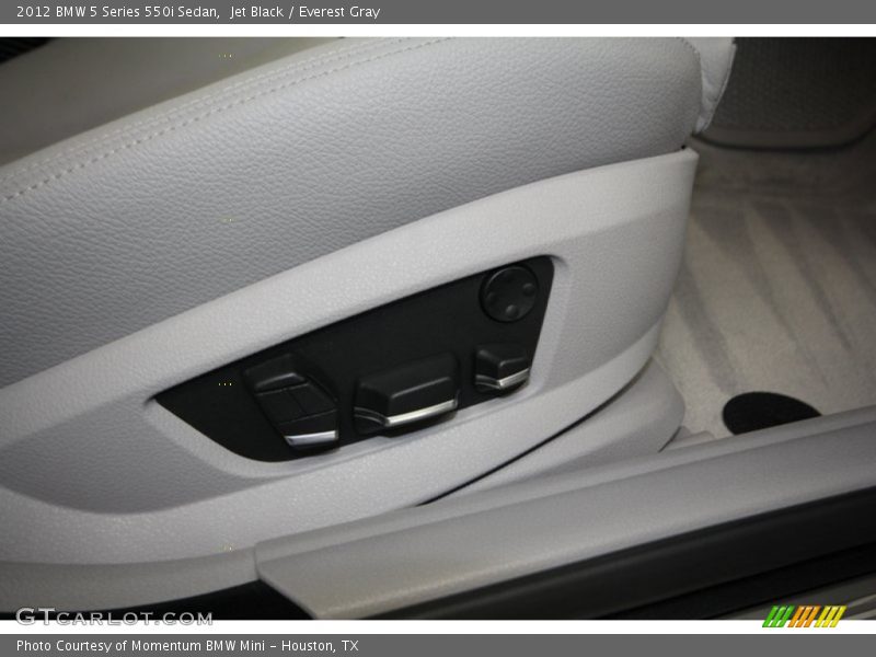 Jet Black / Everest Gray 2012 BMW 5 Series 550i Sedan