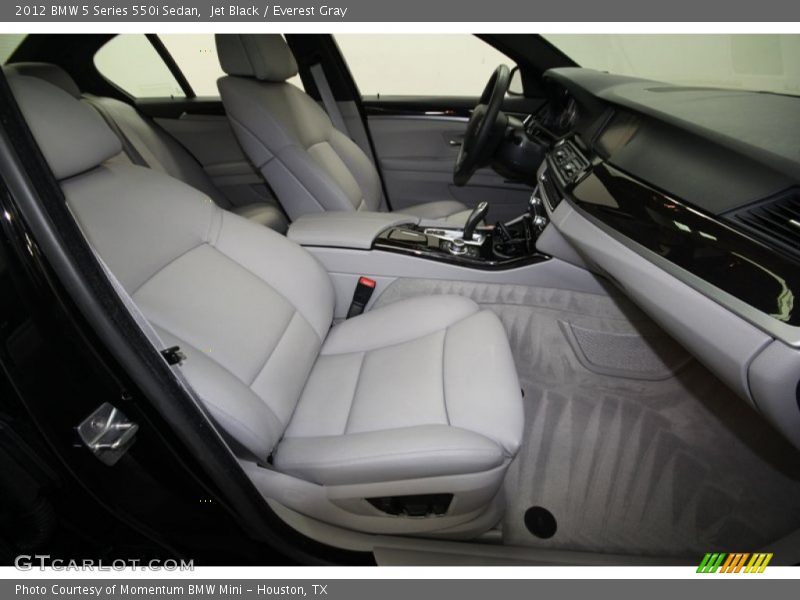 Jet Black / Everest Gray 2012 BMW 5 Series 550i Sedan