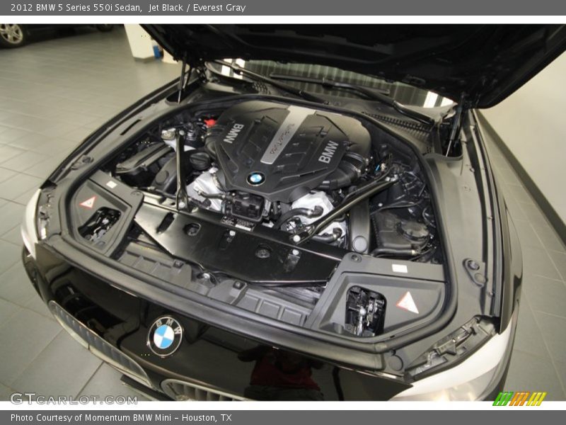 Jet Black / Everest Gray 2012 BMW 5 Series 550i Sedan