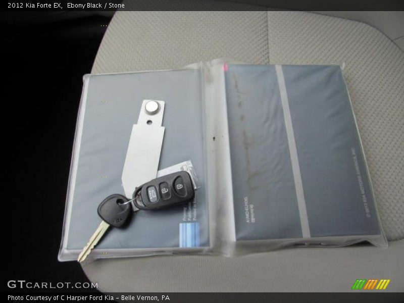 Ebony Black / Stone 2012 Kia Forte EX