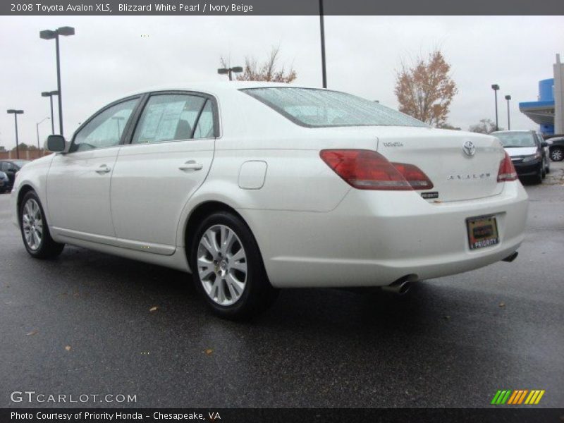 Blizzard White Pearl / Ivory Beige 2008 Toyota Avalon XLS