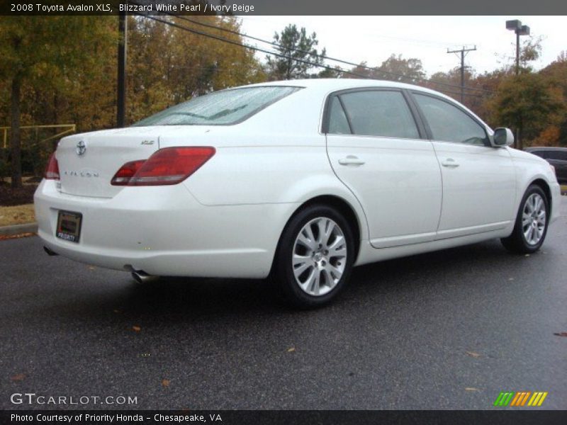 Blizzard White Pearl / Ivory Beige 2008 Toyota Avalon XLS