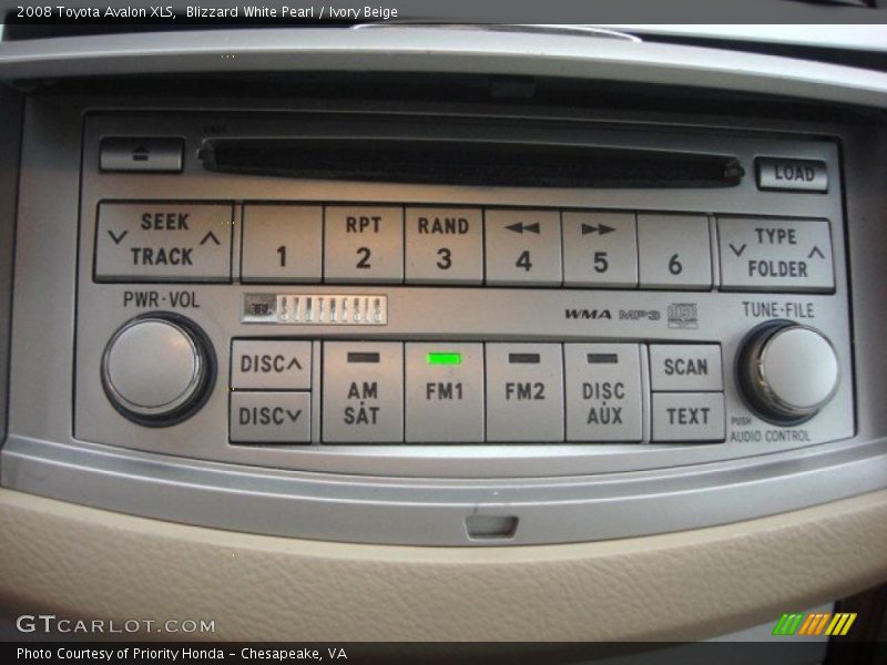 Blizzard White Pearl / Ivory Beige 2008 Toyota Avalon XLS