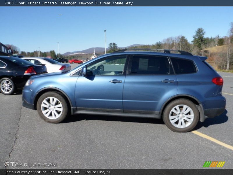 Newport Blue Pearl / Slate Gray 2008 Subaru Tribeca Limited 5 Passenger