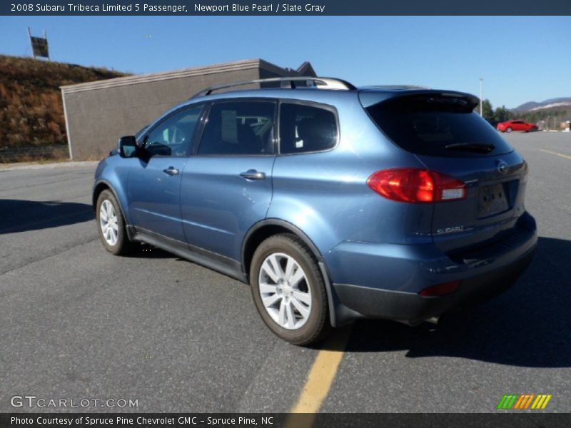 Newport Blue Pearl / Slate Gray 2008 Subaru Tribeca Limited 5 Passenger