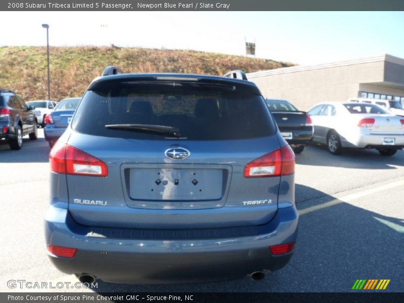 Newport Blue Pearl / Slate Gray 2008 Subaru Tribeca Limited 5 Passenger