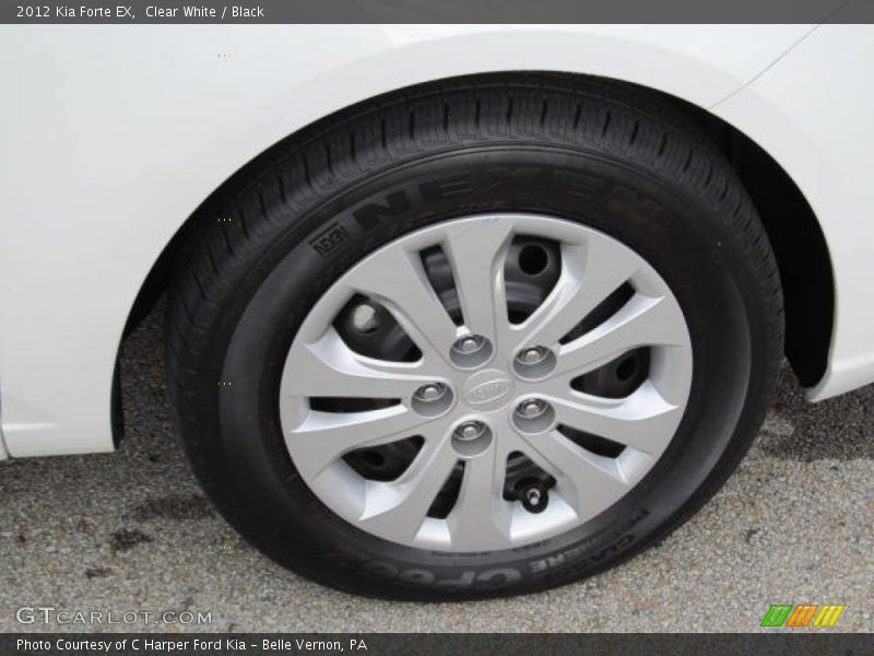 Clear White / Black 2012 Kia Forte EX
