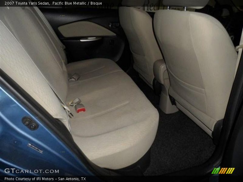 Pacific Blue Metallic / Bisque 2007 Toyota Yaris Sedan