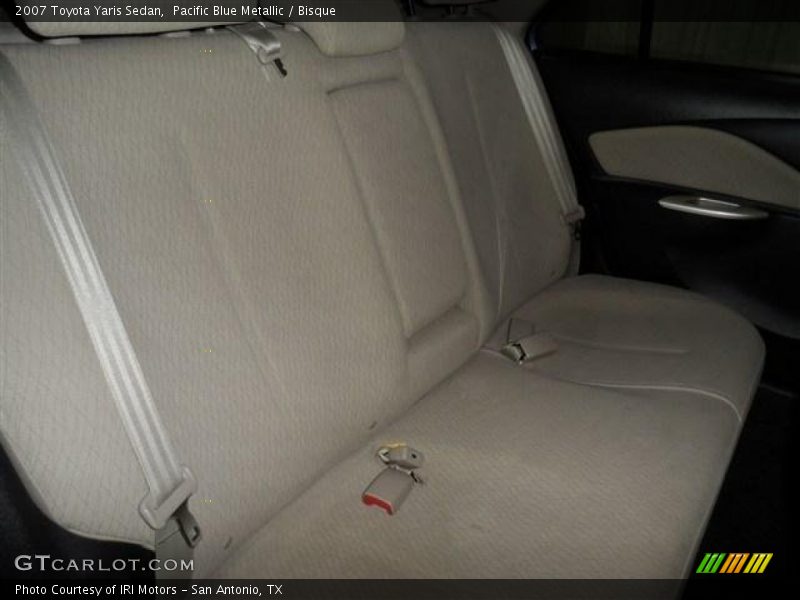 Pacific Blue Metallic / Bisque 2007 Toyota Yaris Sedan