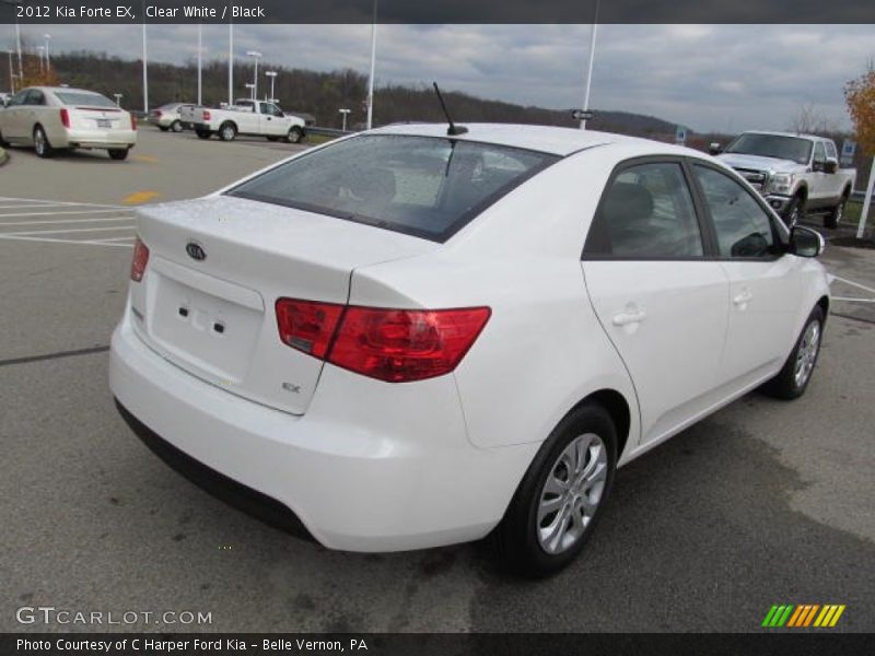 Clear White / Black 2012 Kia Forte EX