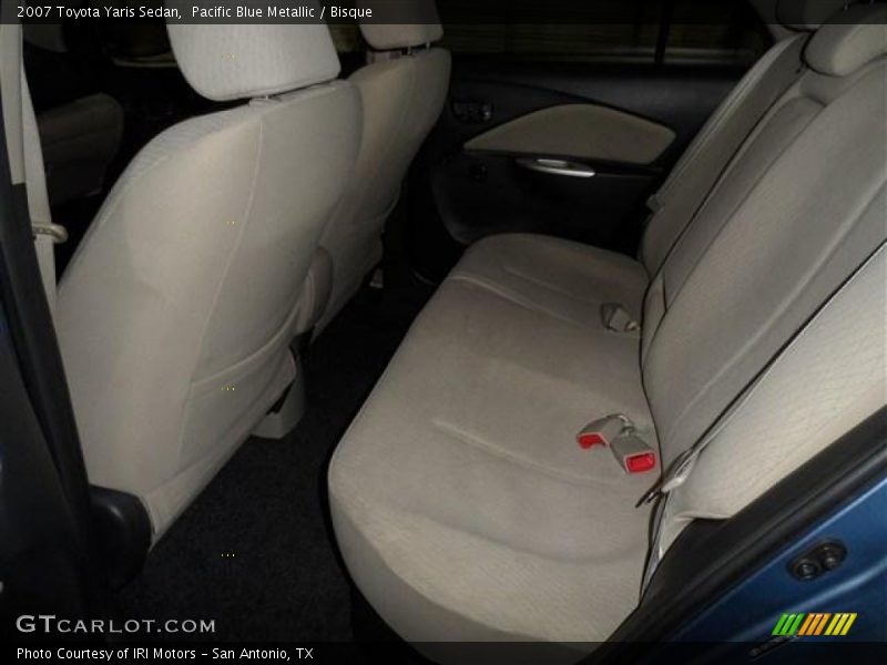 Pacific Blue Metallic / Bisque 2007 Toyota Yaris Sedan