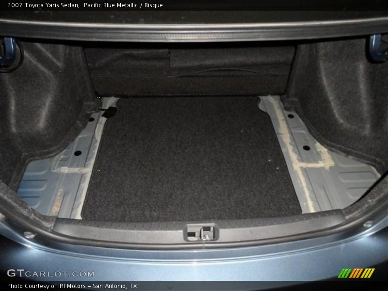 Pacific Blue Metallic / Bisque 2007 Toyota Yaris Sedan