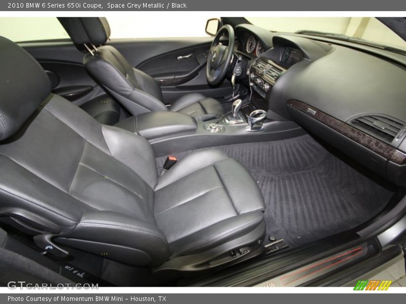 Space Grey Metallic / Black 2010 BMW 6 Series 650i Coupe