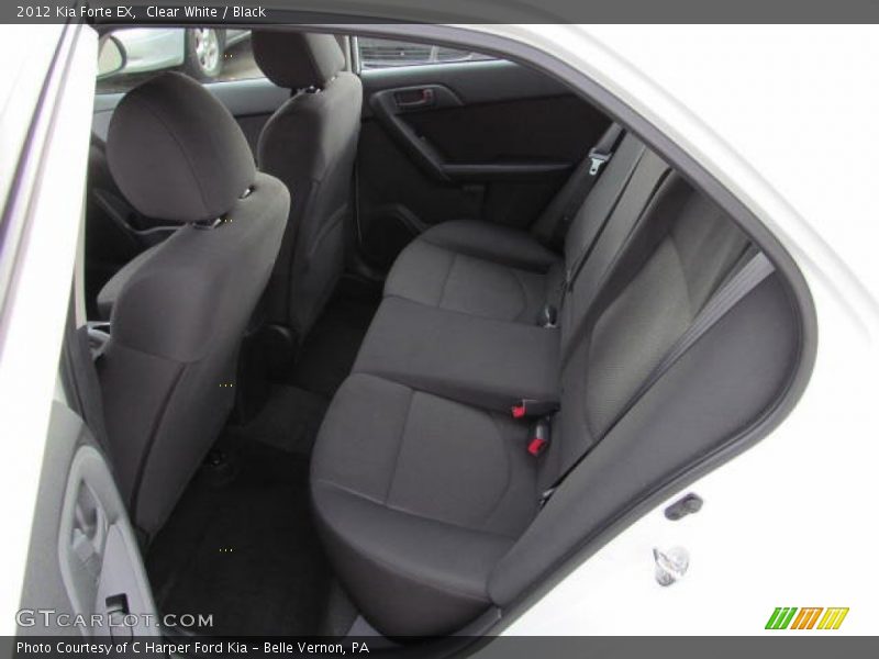 Clear White / Black 2012 Kia Forte EX