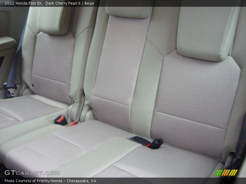 Dark Cherry Pearl II / Beige 2012 Honda Pilot EX