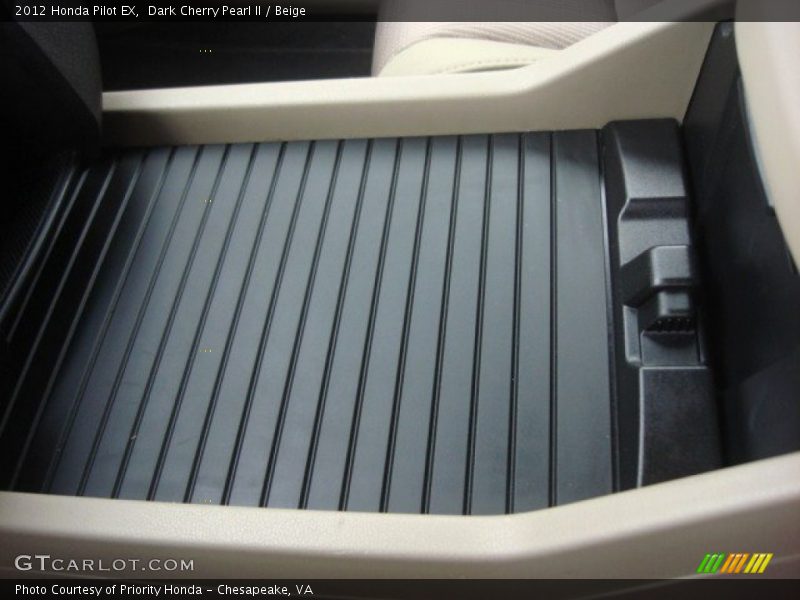 Dark Cherry Pearl II / Beige 2012 Honda Pilot EX