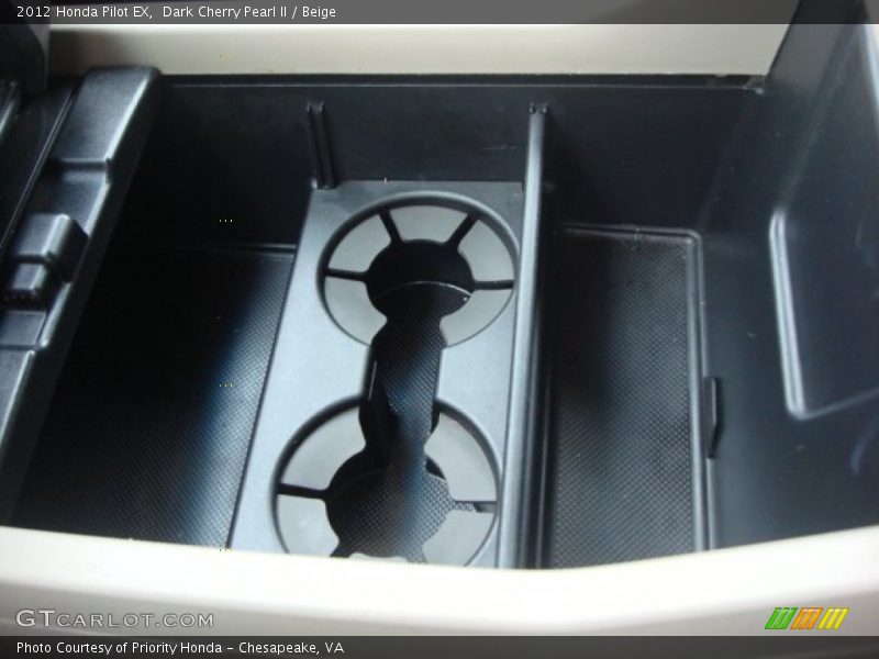 Dark Cherry Pearl II / Beige 2012 Honda Pilot EX