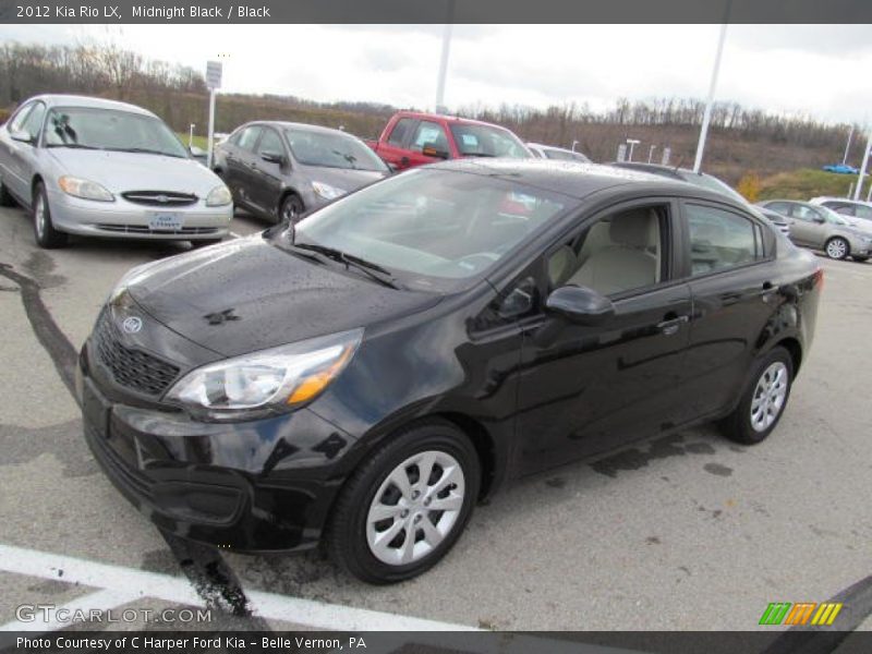 Midnight Black / Black 2012 Kia Rio LX