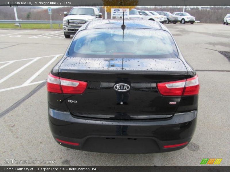 Midnight Black / Black 2012 Kia Rio LX