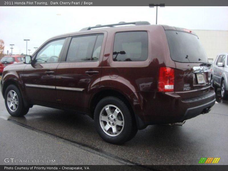 Dark Cherry Pearl / Beige 2011 Honda Pilot Touring