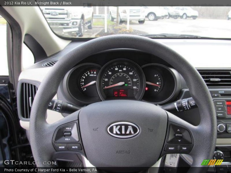 Midnight Black / Black 2012 Kia Rio LX