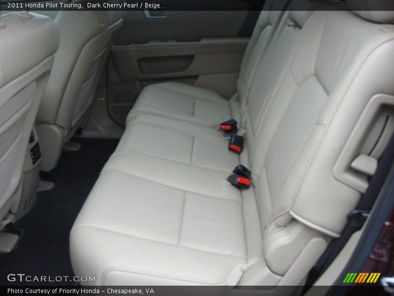 Dark Cherry Pearl / Beige 2011 Honda Pilot Touring