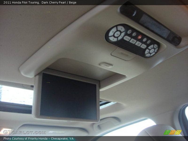 Dark Cherry Pearl / Beige 2011 Honda Pilot Touring