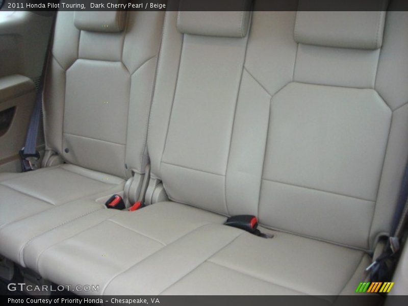 Dark Cherry Pearl / Beige 2011 Honda Pilot Touring