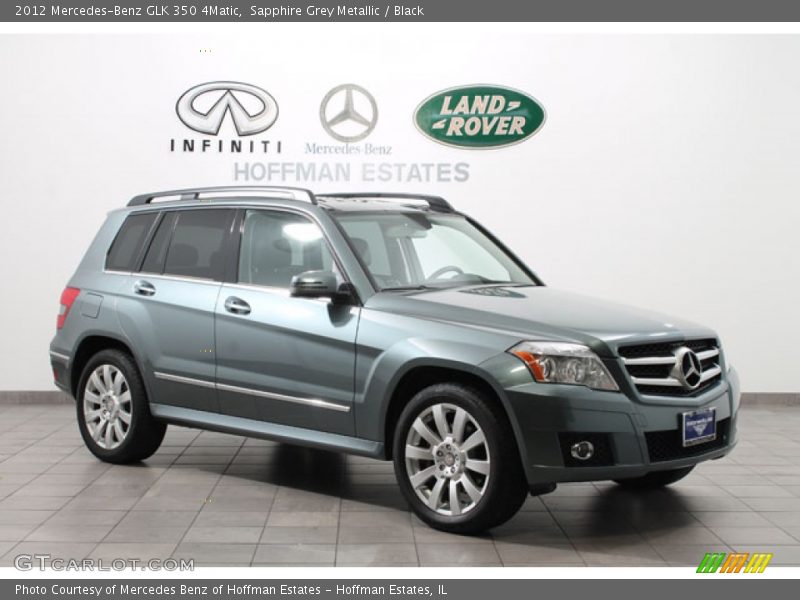 Sapphire Grey Metallic / Black 2012 Mercedes-Benz GLK 350 4Matic