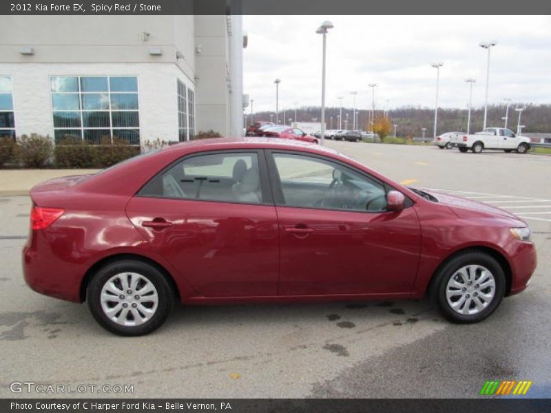 Spicy Red / Stone 2012 Kia Forte EX