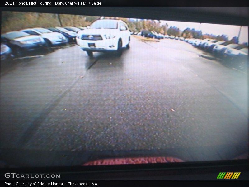 Dark Cherry Pearl / Beige 2011 Honda Pilot Touring