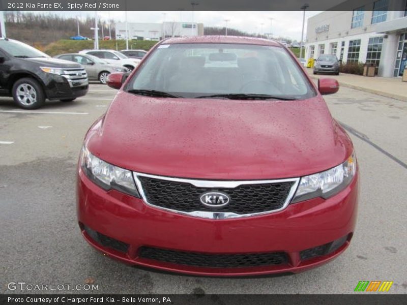 Spicy Red / Stone 2012 Kia Forte EX