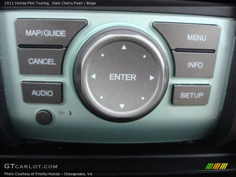 Dark Cherry Pearl / Beige 2011 Honda Pilot Touring