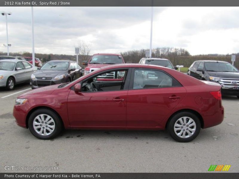 Spicy Red / Stone 2012 Kia Forte EX