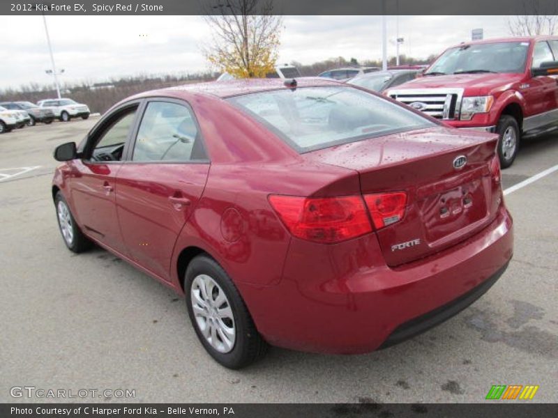 Spicy Red / Stone 2012 Kia Forte EX