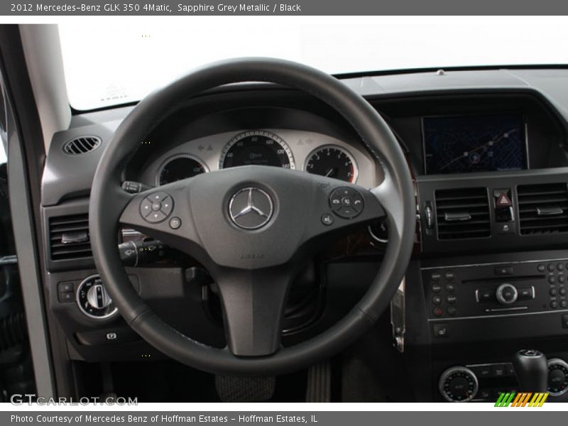 Sapphire Grey Metallic / Black 2012 Mercedes-Benz GLK 350 4Matic