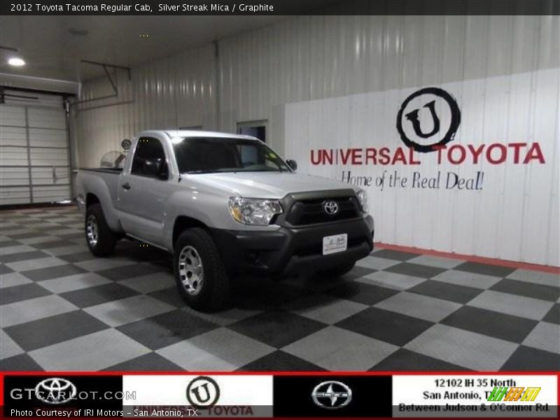 Silver Streak Mica / Graphite 2012 Toyota Tacoma Regular Cab