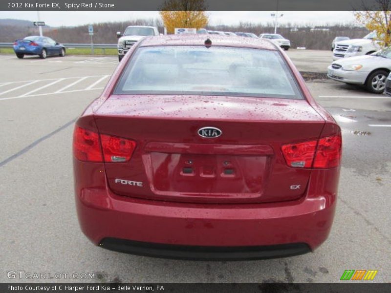 Spicy Red / Stone 2012 Kia Forte EX
