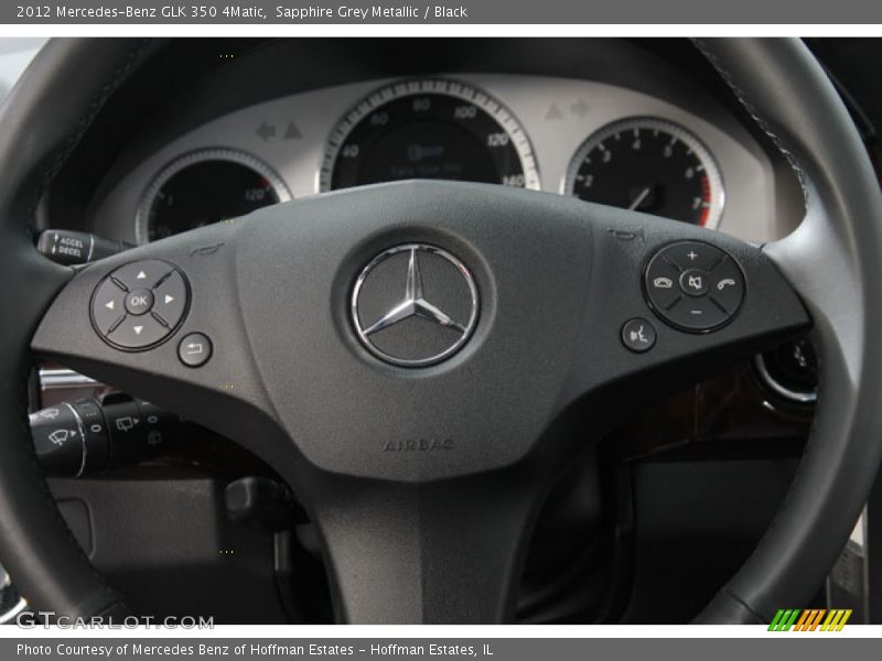 Sapphire Grey Metallic / Black 2012 Mercedes-Benz GLK 350 4Matic