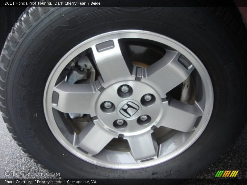 Dark Cherry Pearl / Beige 2011 Honda Pilot Touring