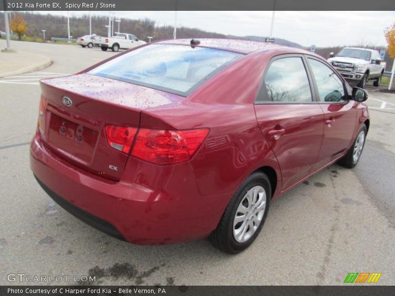 Spicy Red / Stone 2012 Kia Forte EX