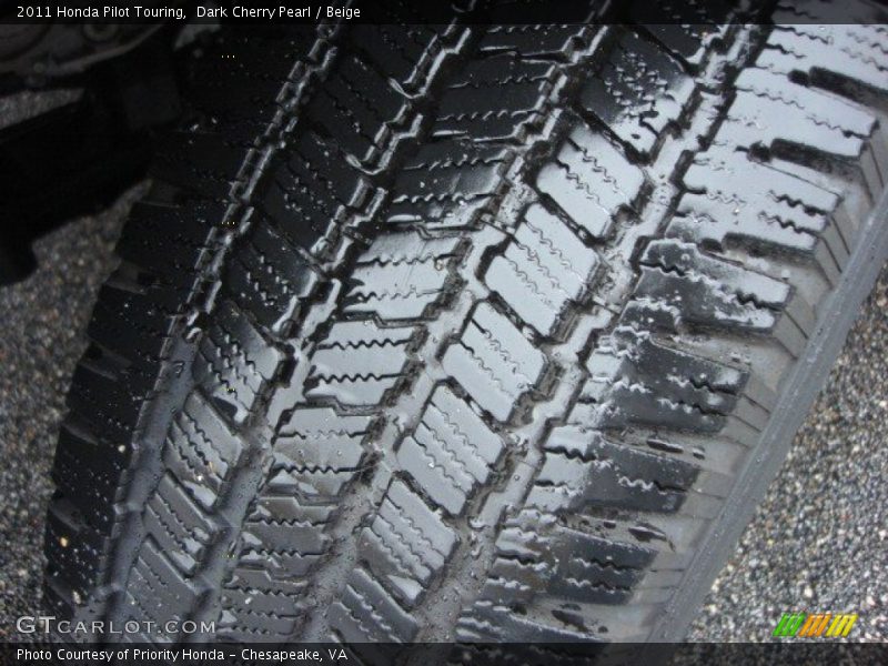 Dark Cherry Pearl / Beige 2011 Honda Pilot Touring