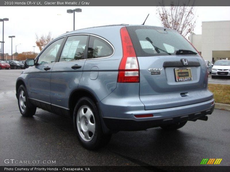 Glacier Blue Metallic / Gray 2010 Honda CR-V LX