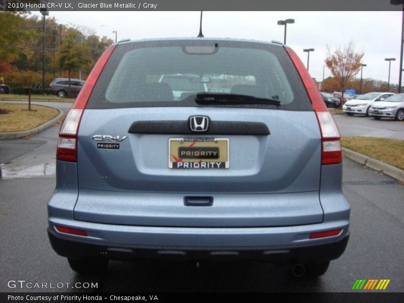 Glacier Blue Metallic / Gray 2010 Honda CR-V LX