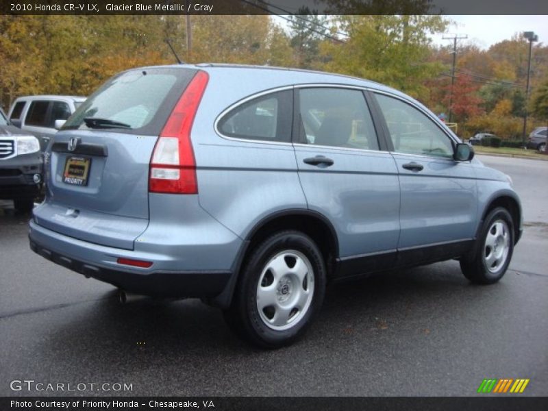 Glacier Blue Metallic / Gray 2010 Honda CR-V LX