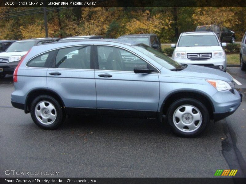 Glacier Blue Metallic / Gray 2010 Honda CR-V LX