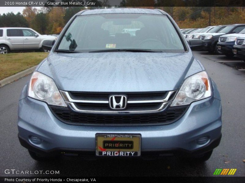 Glacier Blue Metallic / Gray 2010 Honda CR-V LX