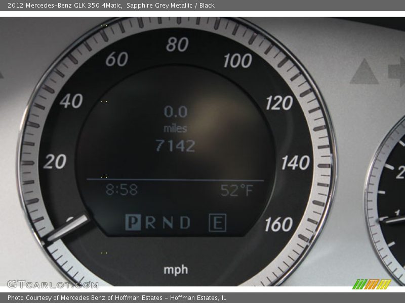 Sapphire Grey Metallic / Black 2012 Mercedes-Benz GLK 350 4Matic