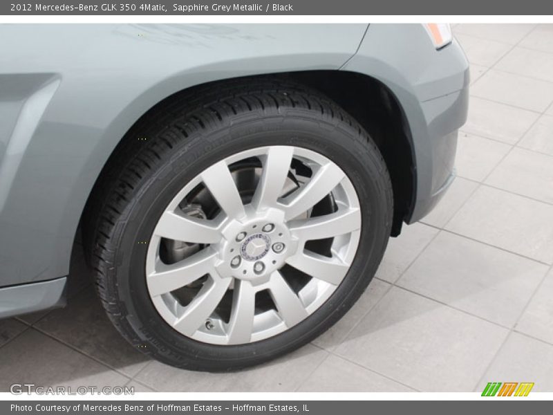 Sapphire Grey Metallic / Black 2012 Mercedes-Benz GLK 350 4Matic