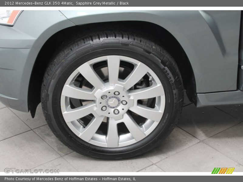 Sapphire Grey Metallic / Black 2012 Mercedes-Benz GLK 350 4Matic